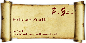 Polster Zsolt névjegykártya